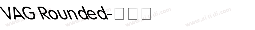 VAG Rounded字体转换